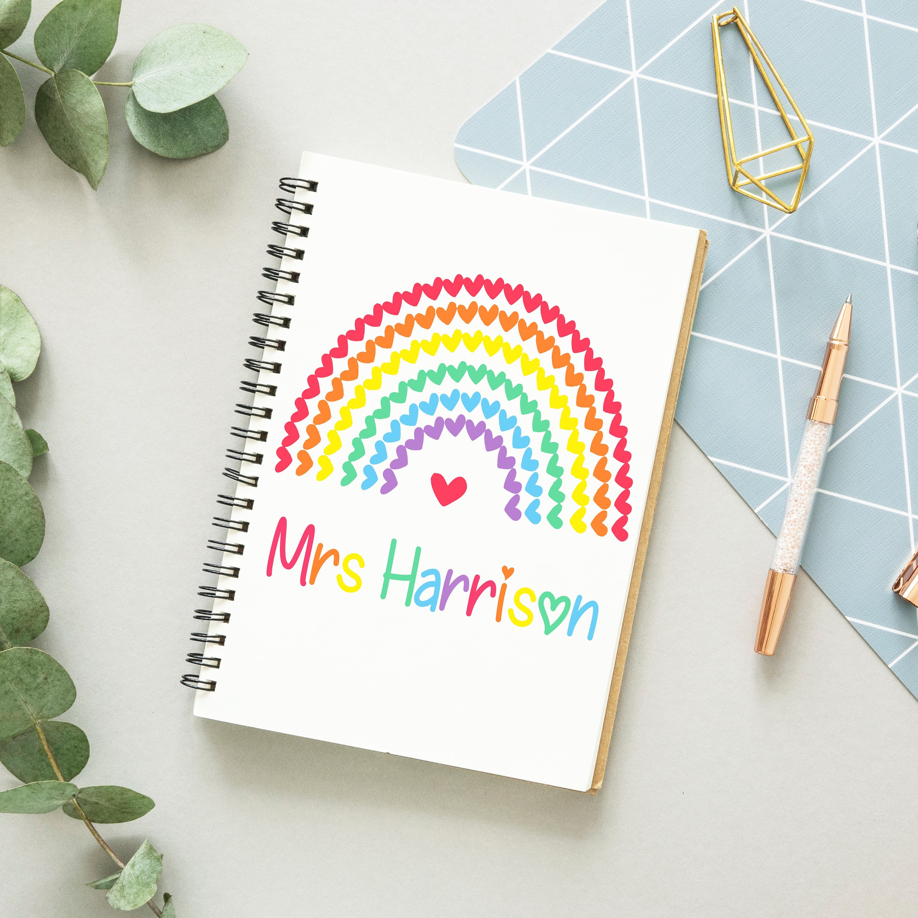 Personalised Teacher Note Pad Teacher Gift End Of Term Gift Etsy