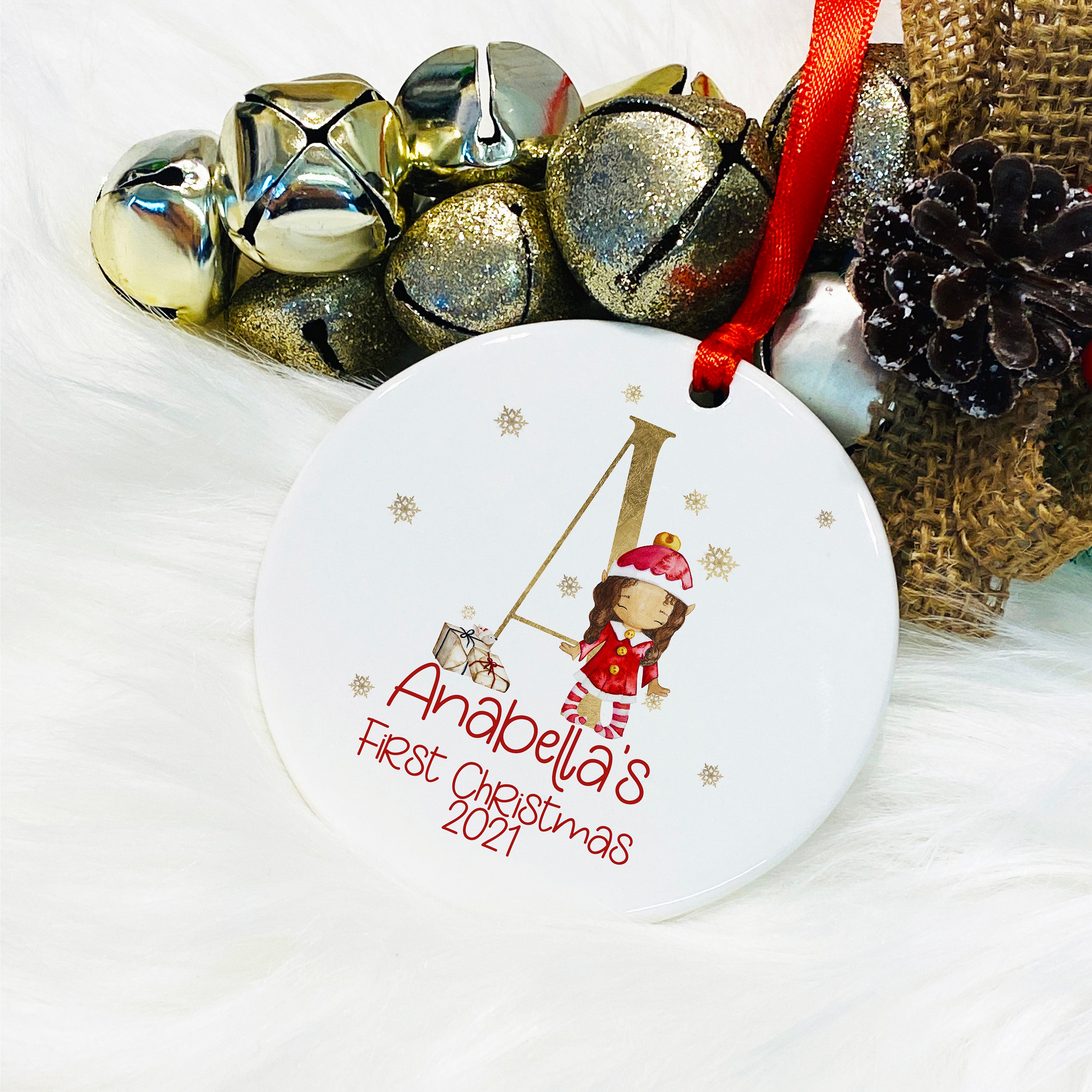 Premier Noël personnalisé Cadeau de fille de bébé Noël | Etsy
