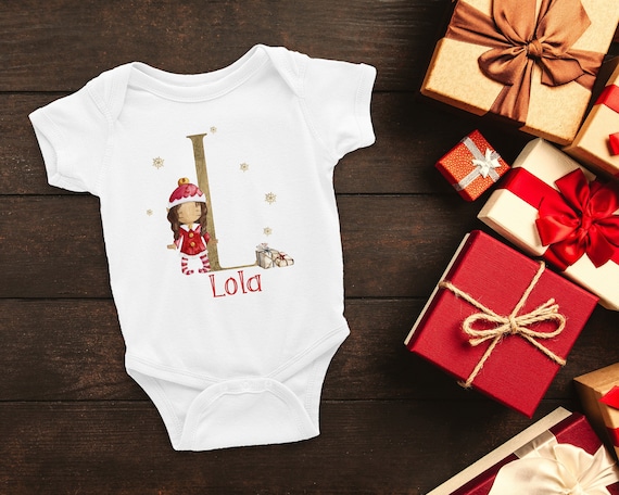 baby girl christmas babygrow