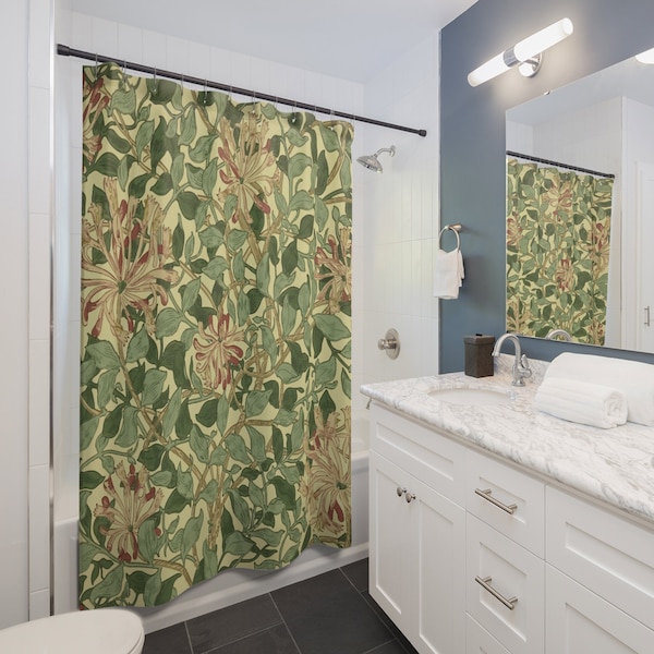 Extra Long Shower Curtain - Etsy