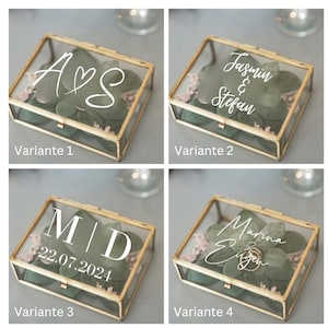 Aufkleber für Ringbox zur Hochzeit