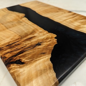 Handcrafted Charcuterie Board | Mappa Burl | Epoxy River | Epoxy Art | Wood and Epoxy | Housewarming Gift | Realtor Gift