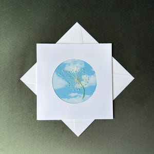 The Dandelion : a handmade embroidered card