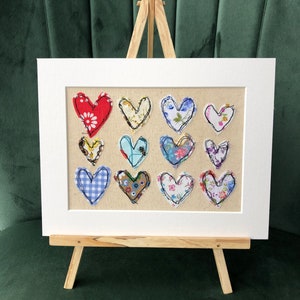 Een stukje van mijn hart: een handgemaakte textielkunstfoto