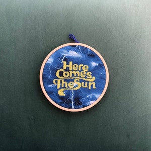 Here Comes the Sun: a complete Cross Stitch picture