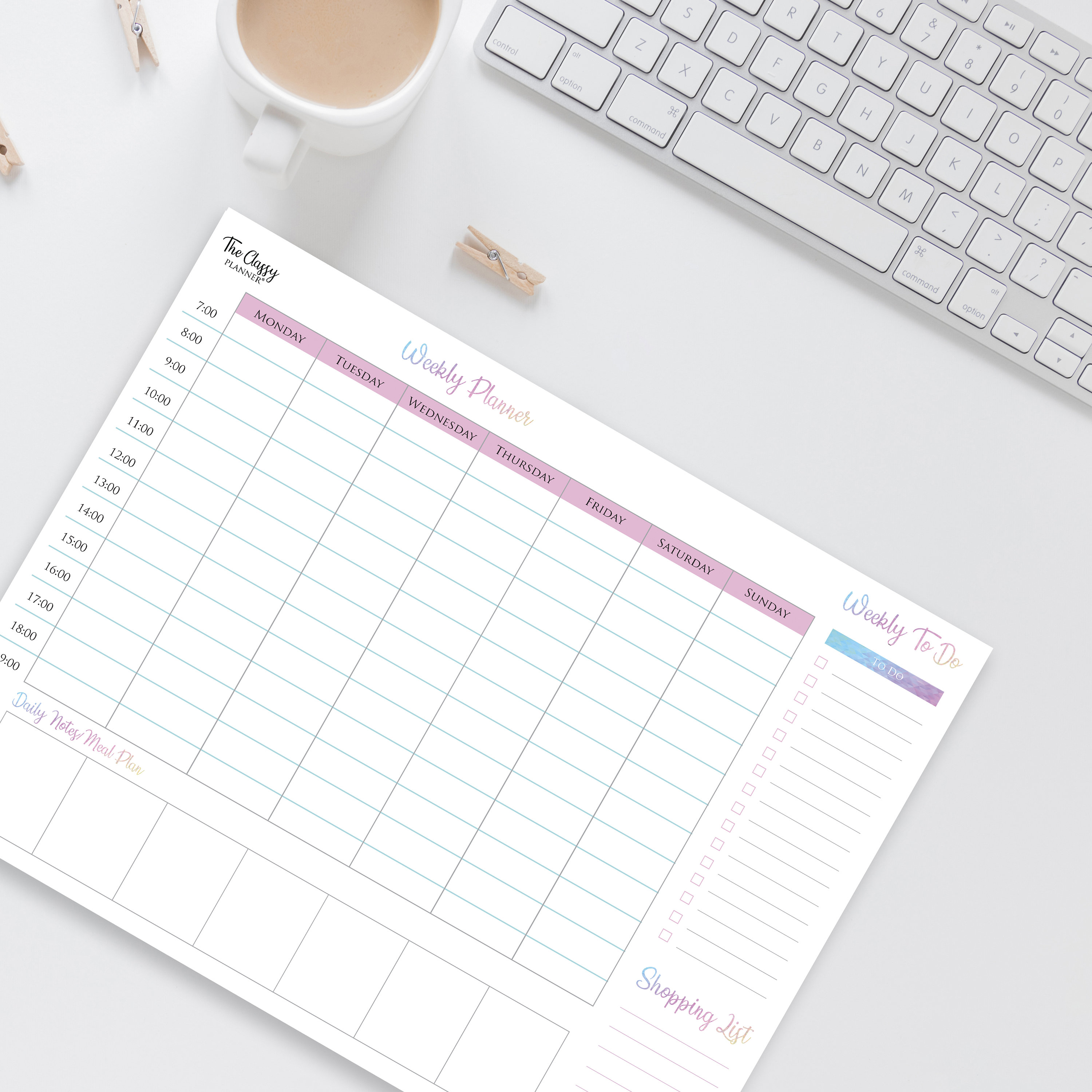 A4 Weekly & Monthly Planner Desk Pad Bundle with FREE To Do Etsy