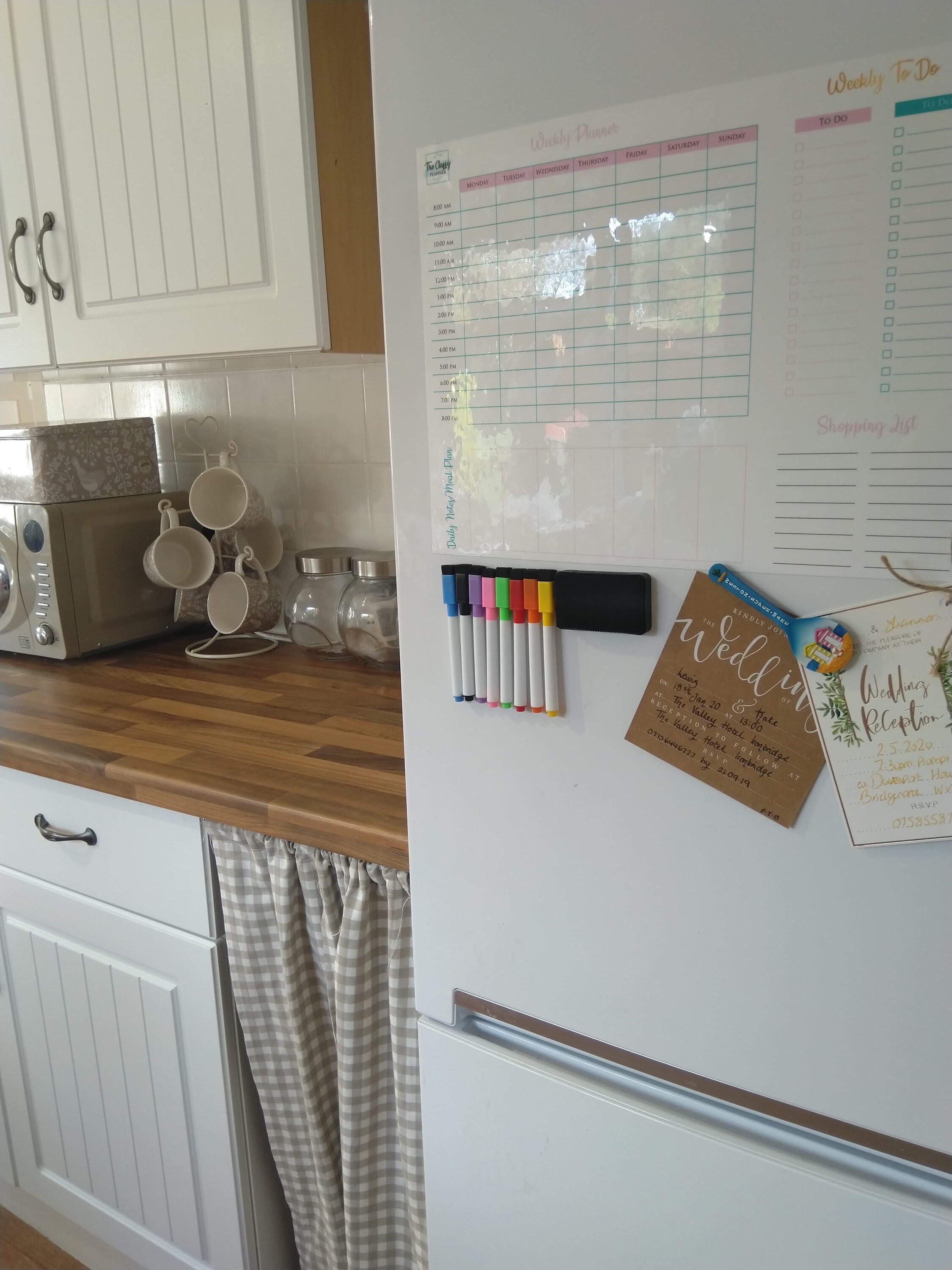Weekly Fridge Planner Family Organiser Whiteboard Etsy