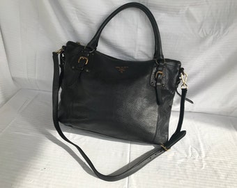 ¡SALIDA! ¡20% de descuento + envío gratis a todo el mundo! ¡Prada! Bolso de hombro vintage de cuero para mujer Bolso con asa superior