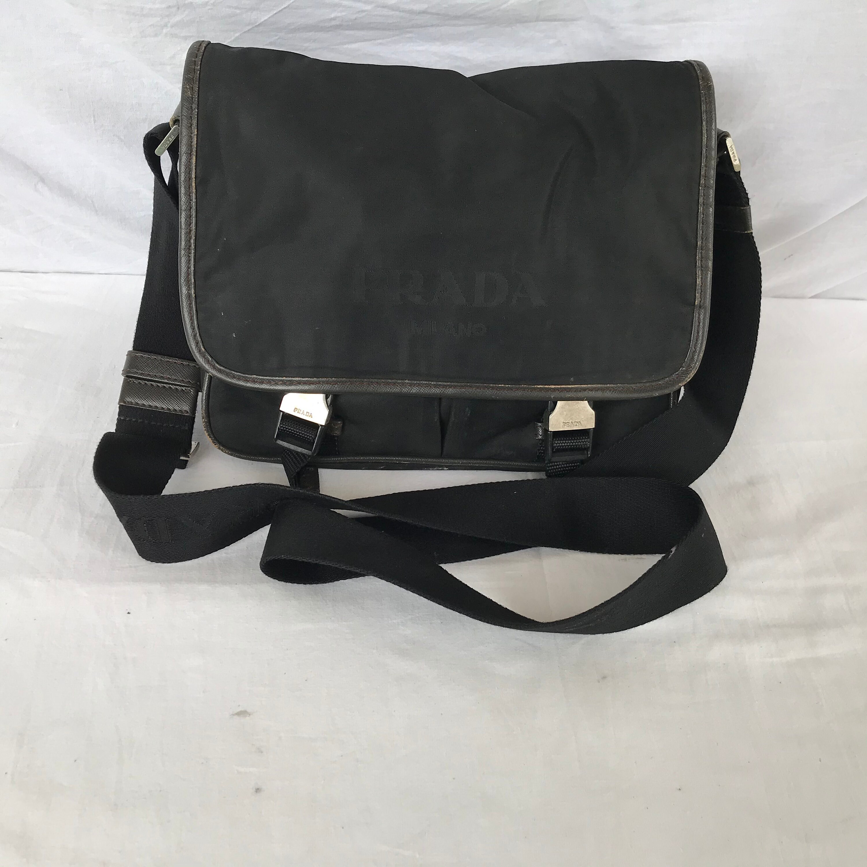 Shop PRADA RE NYLON Unisex Nylon Street Style Leather Crossbody Bag by  AceGlobal  BUYMA