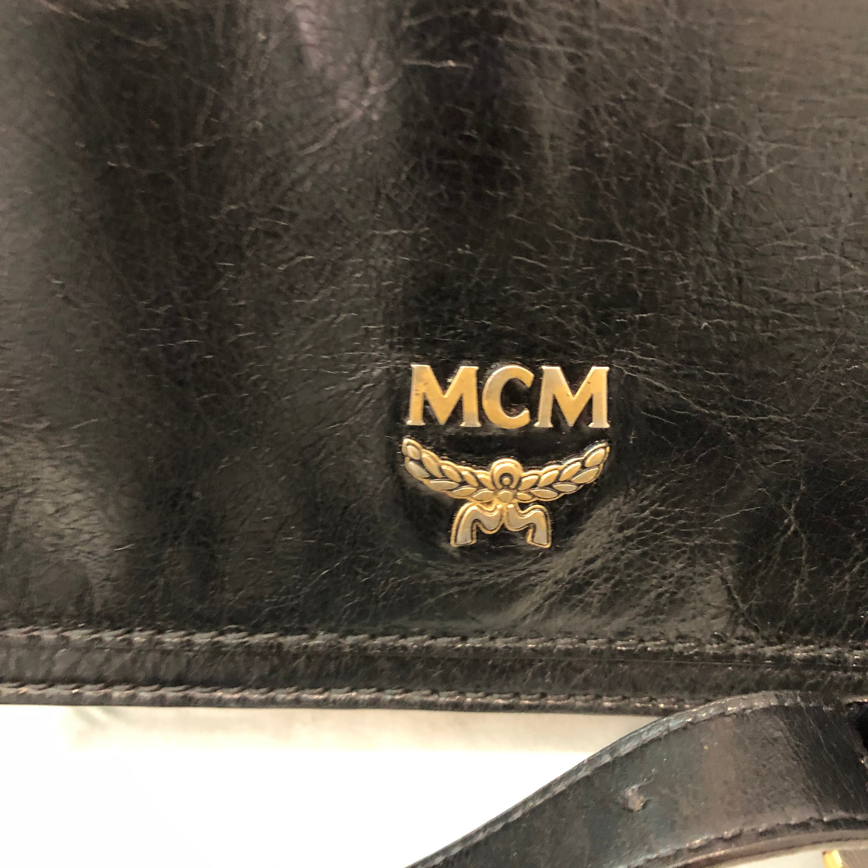 MCM Women Leather Vintage Shoulder Crossbody Bag Handbag | Etsy