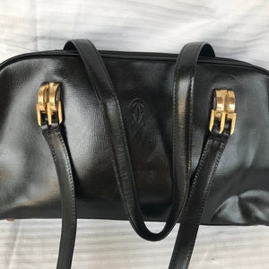 Moederdag 72 UUR FLASH-VERKOOP 30% korting gratis verzending wereldwijd Moet de Cartier Dames lederen vintage schoudertas handtas afbeelding 4