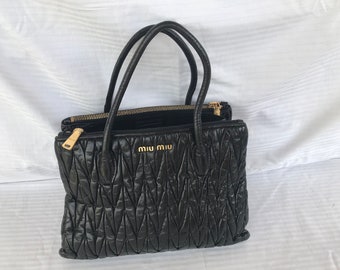 Mother's Day! 72 HOUR FLASH SALE! 30% Off + Free Shipping Worldwide! Miu Miu! Women Leather  Shoulder Bag Top Handle Bag Handbag