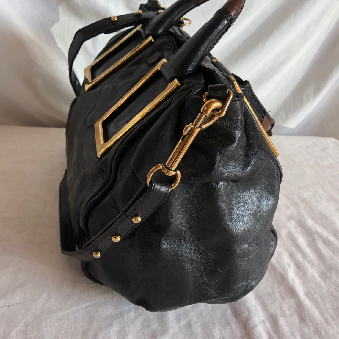 Chloe Women Leather Vintage Shoulder Crossbody Bag Handbag Etsy