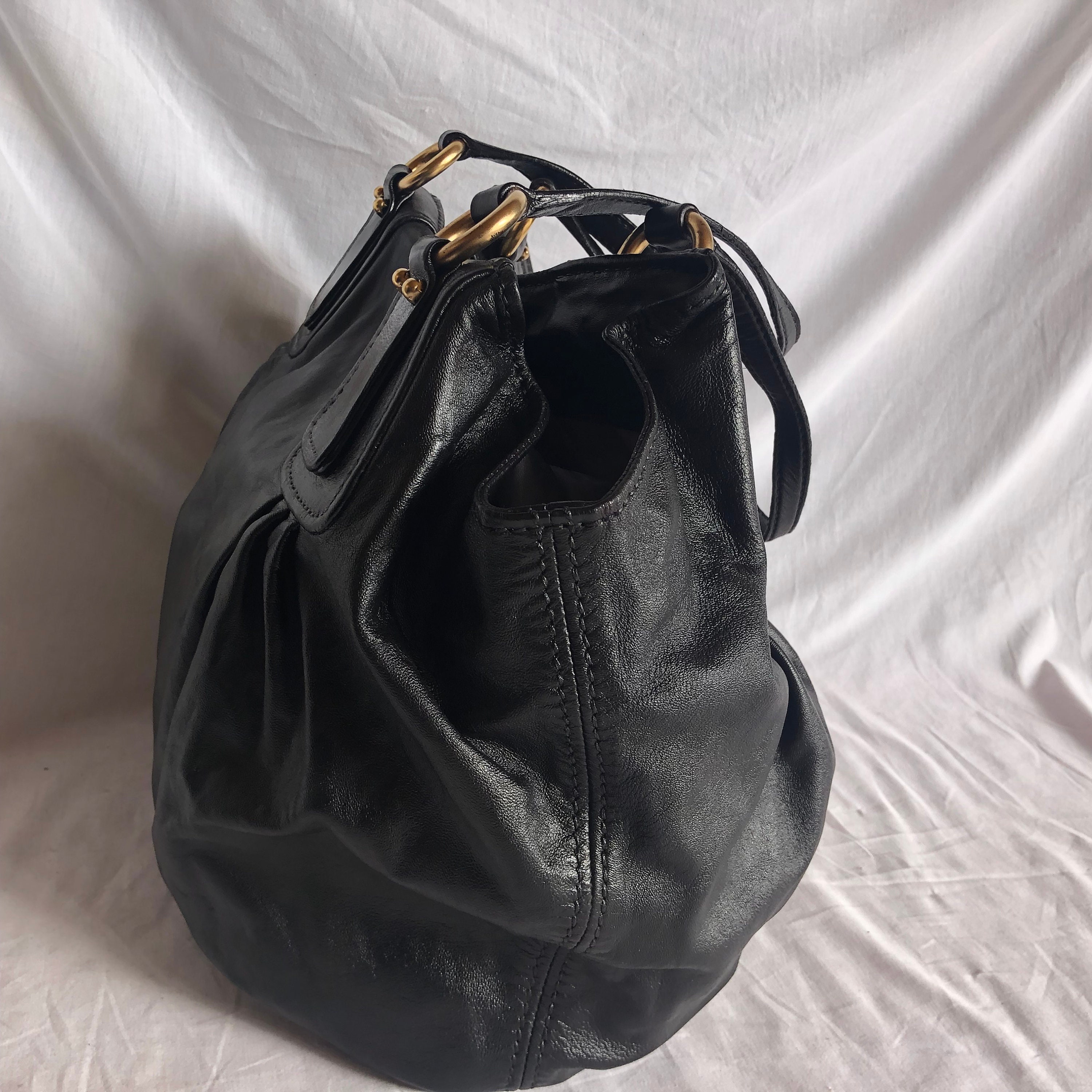 Miu miu Women Vintage Leather Shoulder Crossbody Bag Handbag | Etsy
