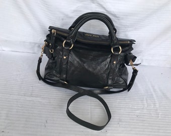 OUTLET ! 20 % de réduction + livraison gratuite dans le monde entier ! Miu Miu ! Sac à bandoulière vintage en cuir pour femme