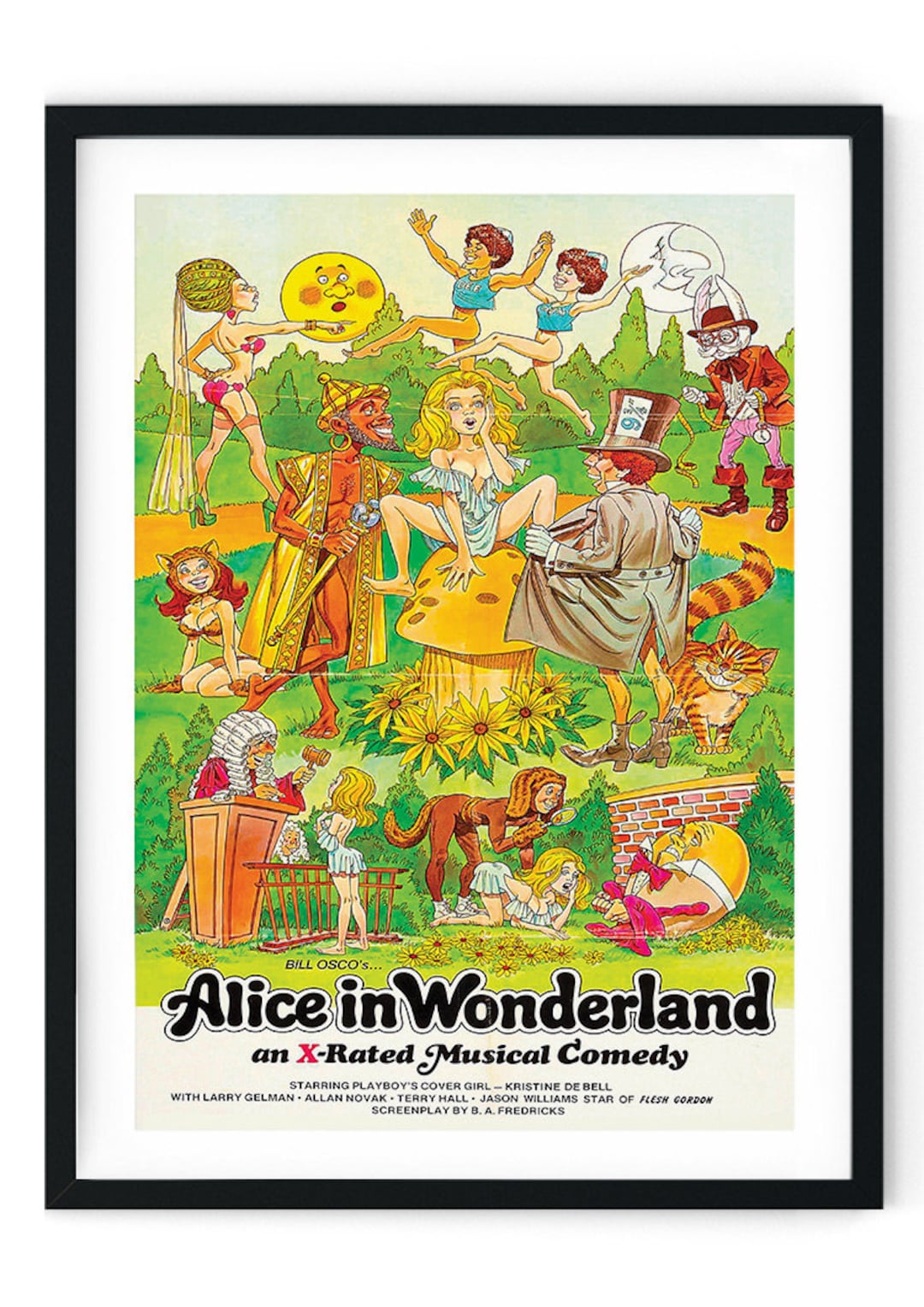 Alice in Wonderland X Rated Retro Film Poster Etsy UK