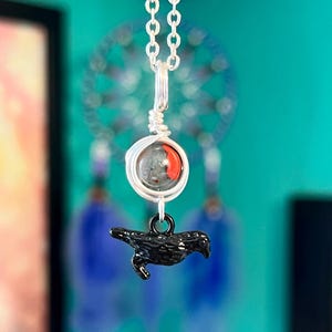 The Morrigan Necklace - Devotional Charm – Goddess-Inspired Crystal Necklaces | Altar Talisman | Traveling Altars for Connection & Devotion