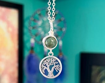 Gaia Goddess Necklace: Crystal Altar Talisman, Devotional Charm
