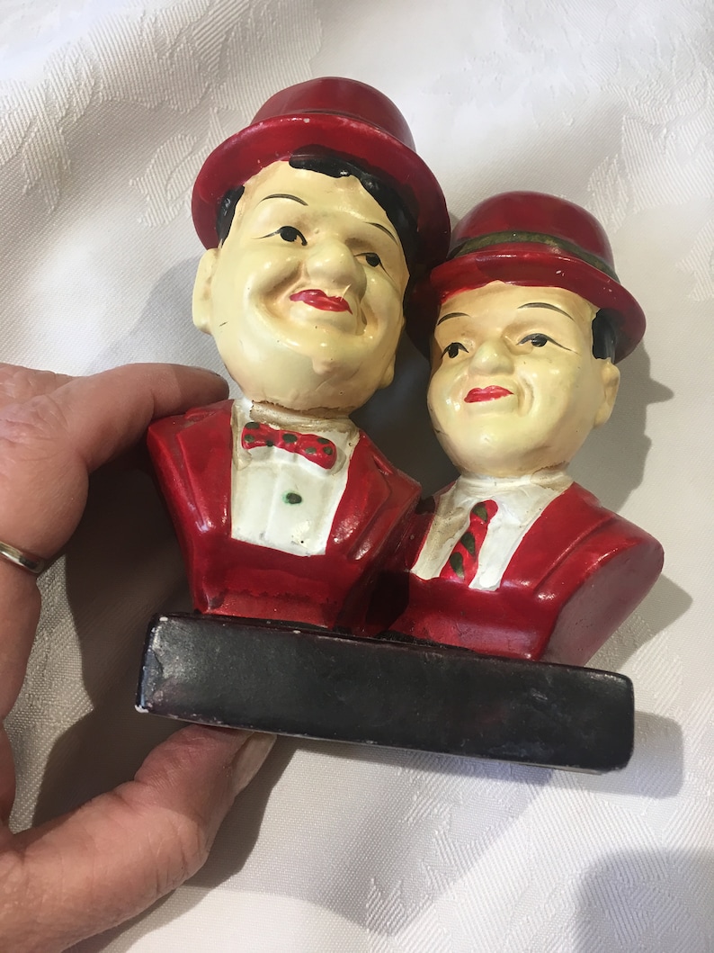 Stan Laurel & Oliver Hardy ornament in red very rare Etsy