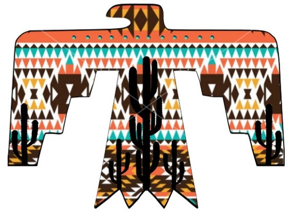 Aztec Cactus Free Bird PNG