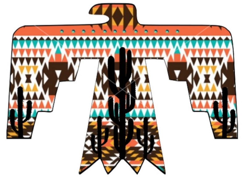 Aztec Cactus Free Bird PNG | Etsy