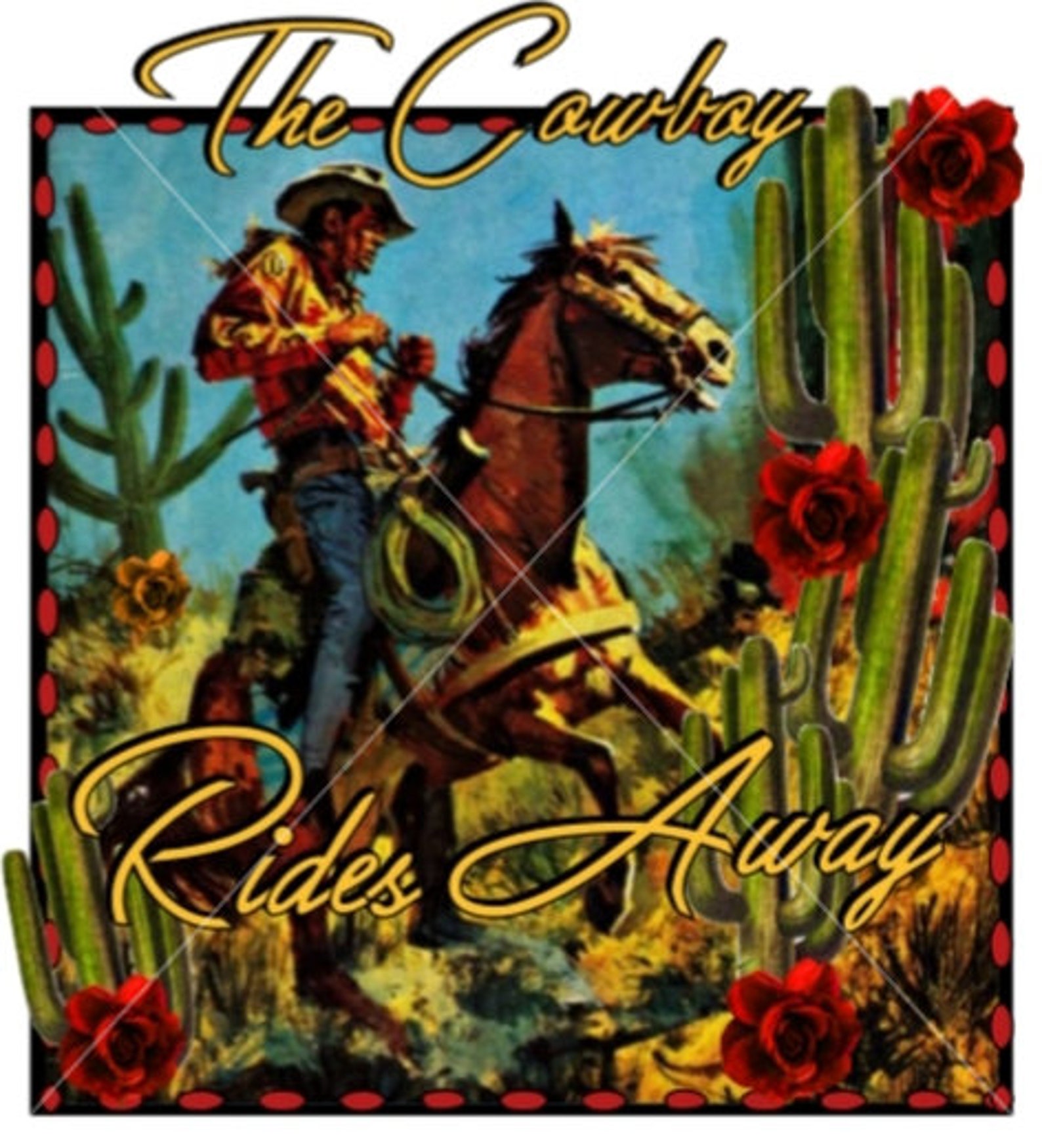 The Cowboy Rides Away Etsy