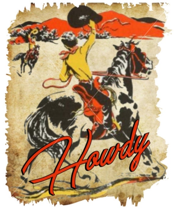 Vintage Howdy PNG
