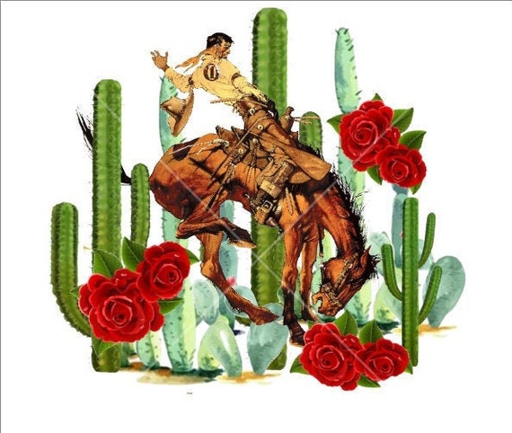 Bucking Bronco Cactus PNG