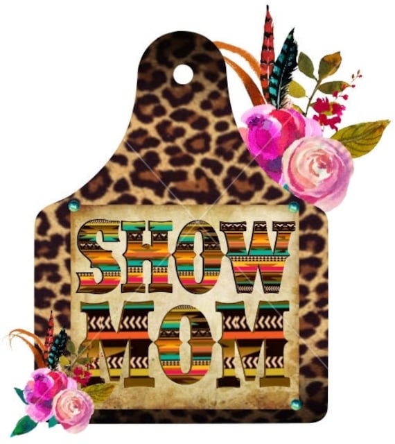 Show Mom Leopard Tag PNG