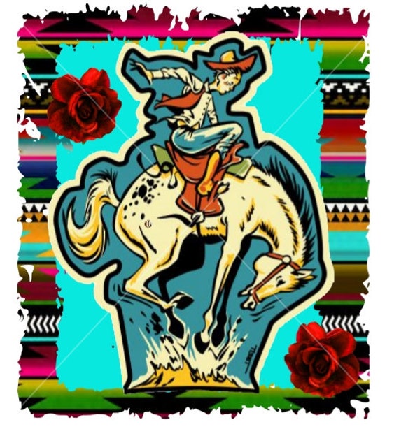 Funky Bronco Rider PNG
