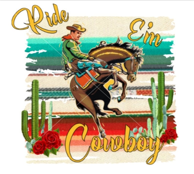 Ride Em' Cowboy Etsy