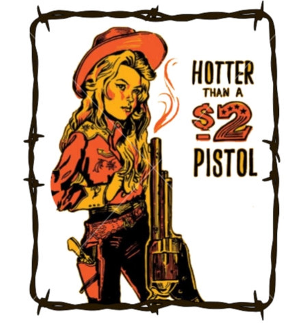 George Jones Hotter Than A 2 Dollar Pistol Hotter Than A 2 Dollar Pistol Png - Etsy