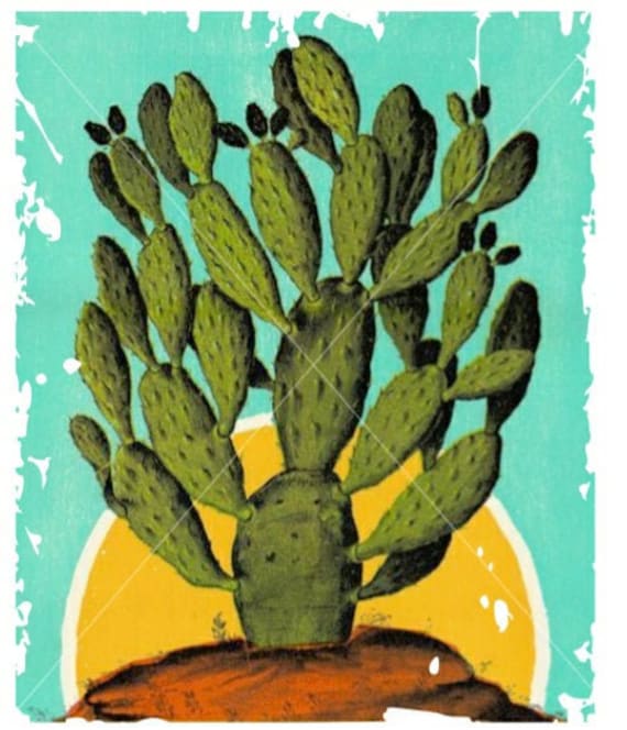 Retro Cactus PNG