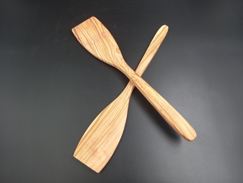 Tubibuwallart Olive Wood Spatula - Thumbnail 3