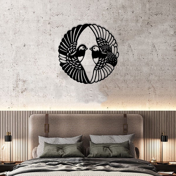 Love Bird Wall Art Etsy