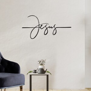 Jesus Metal Wall Art, Metal Wall Decor, Jesus Metal Sign, Quote Wall Sign, Christian Decor ...
