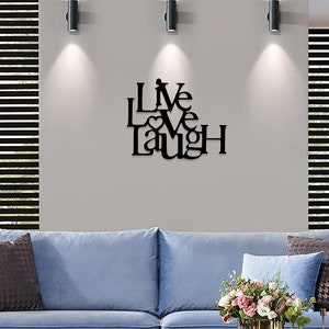 Live Love Laugh Metal Wall Art, Positive Wall Quotes, Regalos De Cumpleaños, Decoración Del Hogar, Regalo Para Ella, Regalo Para Parejas, Lettre Murale Positive