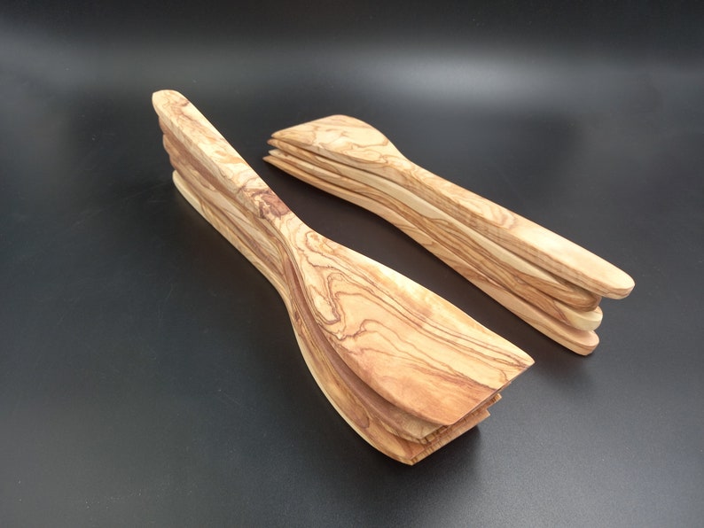 Tubibuwallart Olive Wood Spatula - Thumbnail 2