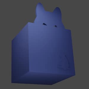 Cat in a Box Yarn Bowl STL File