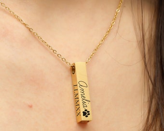 Custom Ashes Urn Necklace, Engraved Cremation Jewelry, Personalized Memorial Necklace for Ashes, Urn Pendant Gift for Loss, Pet or Human