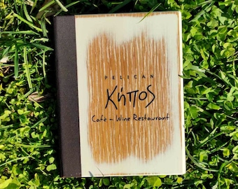 Handmade Wooden MENU Cover / MENU Holder for Restaurants, Wine Bars, logo ENGRAVING, roustic, vintage, Waterproofed and color protected