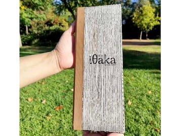 Handmade Wooden MENU Cover / MENU Holder for Restaurants, Vintage Catalogue, Wine Bars, logo ENGRAVING, Waterproof, color protected