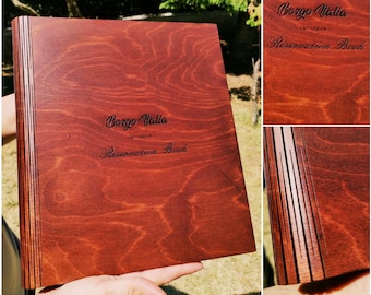 Flexible Wooden Menu Cover / FREE ENGRAVING / Menu Holder for Restaurants, Bars and Hotels, Waterproofed and color protected