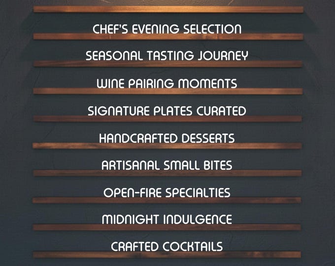 Featured listing image: Changeable Wall Menu Board – Wooden Letter Price Menu for Cafes, Bakeries & Restaurants