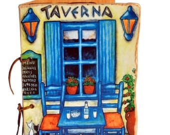 Set of 10 Handmade Wooden Menu Covers for Restaurants, Bars and Hotels, FREE FULL PRINTING on the wood, Waterproofed and color protected