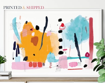 Modern Colorful Art Print, Abstract Art Print, Colorful Abstract Wall Art Print For Living Room, Colorful Abstract Painting Print