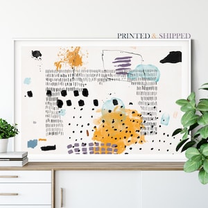 Abstract Colorful Art Print, Modern Abstract Colorful Print, Contemporary Watercolor Wall Art Print, Colorful Wall Art Print