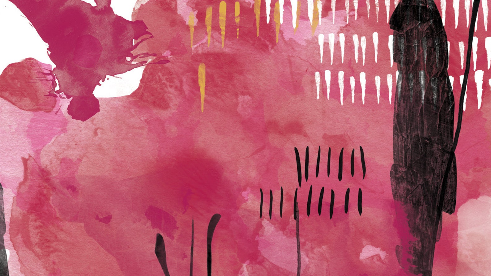 Modern Pink Printable Wall Art, Contemporary Art Download, Living Room ...
