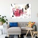 Modern Pink Printable Wall Art, Contemporary Art Download, Living Room ...