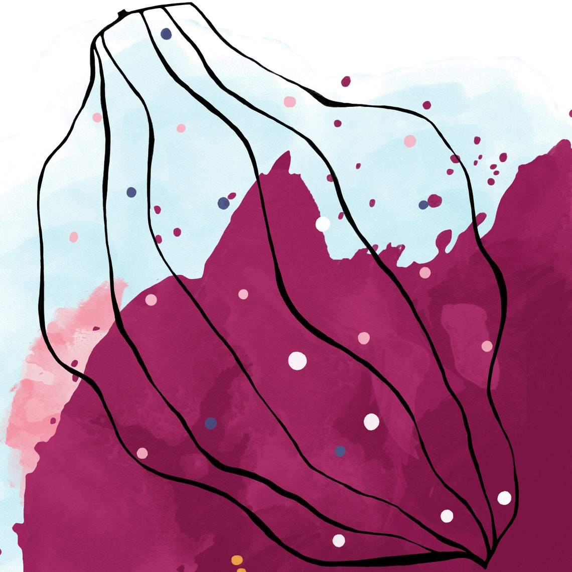 Set of 2 Abstract Printable Art for Modern Living Room Wall - Etsy
